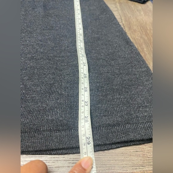 EILEEN FISHER Merino Wool Contrast Stitch Sweater Dress size Small - Picture 6 of 11